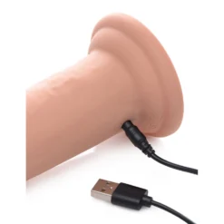 7X Inflatable And Vibrating Remote Control Silicone Dildo -Boyz Shop 0