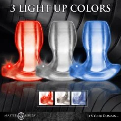 Master Series Light-Tunnel Light-Up Anal Dilator 12 Master Series Light-Tunnel Light-Up Anal Dilator -Boyz Shop 02 AH087 Large