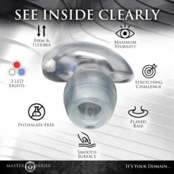 Master Series Light-Tunnel Light-Up Anal Dilator 13 Master Series Light-Tunnel Light-Up Anal Dilator -Boyz Shop 04 AH087 Large