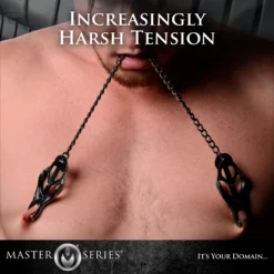 Master Series Black Japanese Nipple Clamps -Boyz Shop AA472 02 men