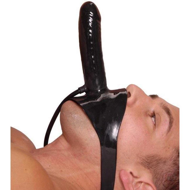 Master Series The Inflatable Mouth Gag With Dildo 1 Master Series The Inflatable Mouth Gag With Dildo