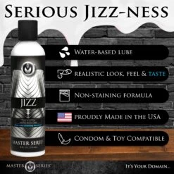 Master Series 8oz Jizz Cum-Scented Lube -Boyz Shop AC705 03