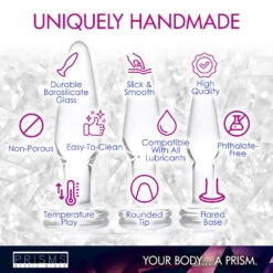 3pc Dosha Glass Anal Plug Kit 12 3pc Dosha Glass Anal Plug Kit -Boyz Shop AE599 04