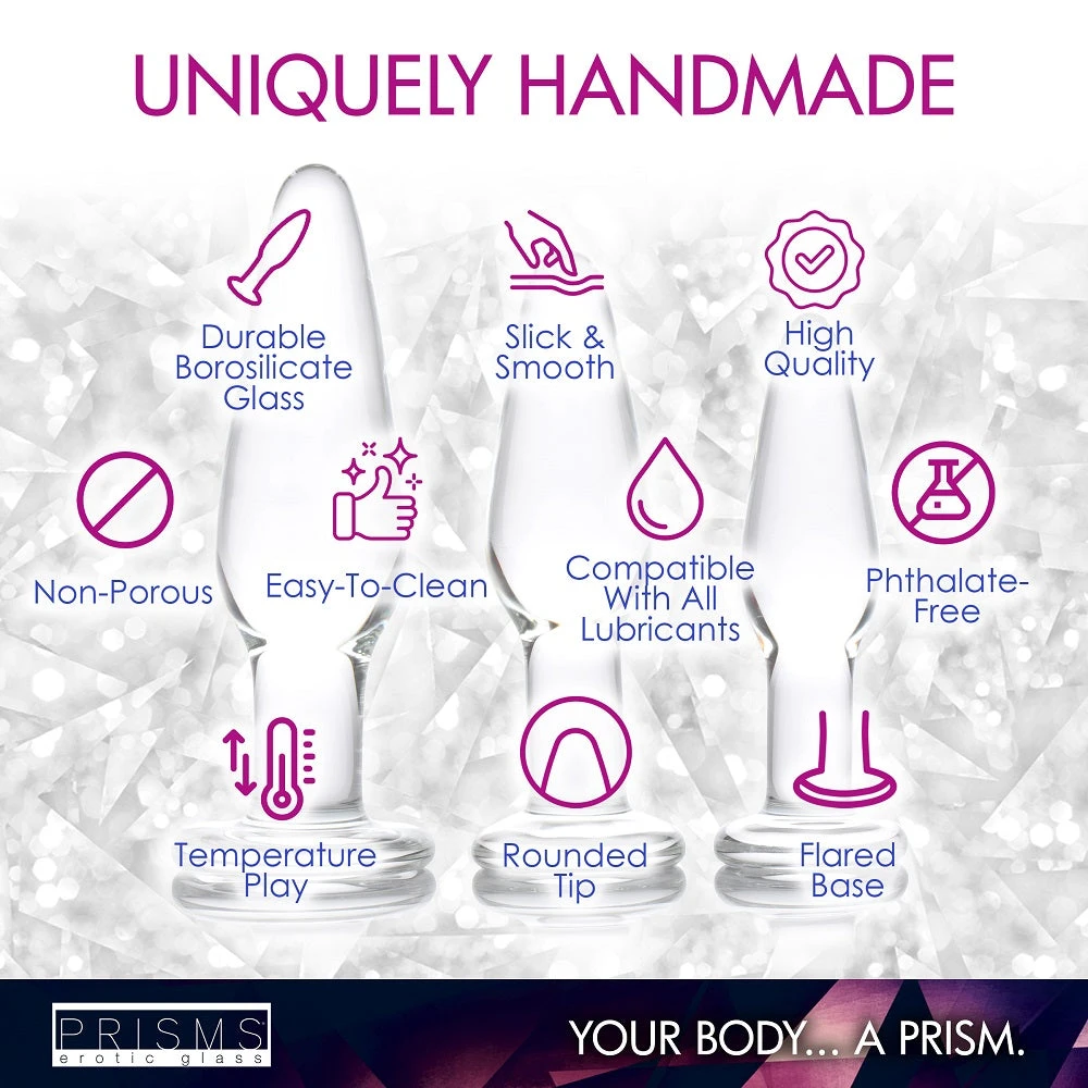 3pc Dosha Glass Anal Plug Kit 5 3pc Dosha Glass Anal Plug Kit - Image 5