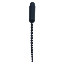 Master Series Dark Rod Vibrating Beaded Silicone Sound 6 Master Series Dark Rod Vibrating Beaded Silicone Sound -Boyz Shop AE728 C closeup