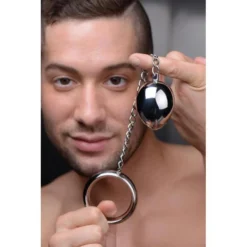 Master Series Stainless Steel Cock Ring And Anal Plug