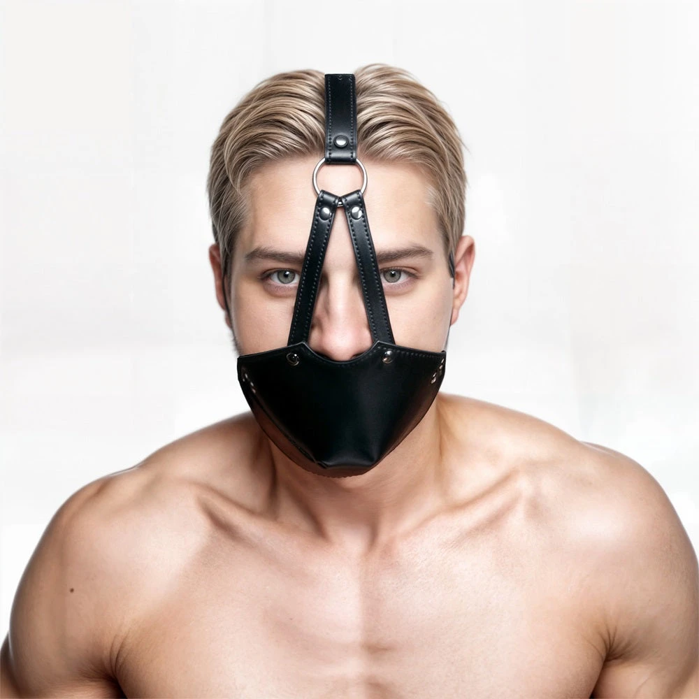 STRICT Muzzle Harness With Ball Gag 1 STRICT Muzzle Harness With Ball Gag