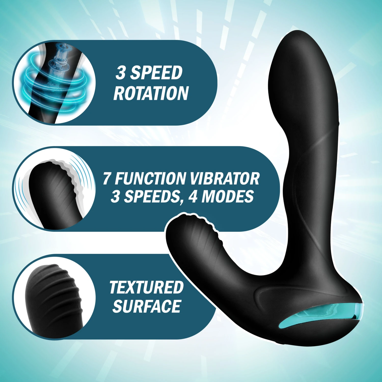 Maverick Rotating Vibrating Silicone Prostate Stimulator 3 Maverick Rotating Vibrating Silicone Prostate Stimulator - Image 3