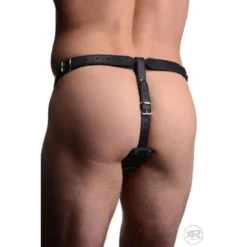 STRICT Male Cock Ring Harness With Silicone Anal Plug -Boyz Shop AF310 Model 004 750