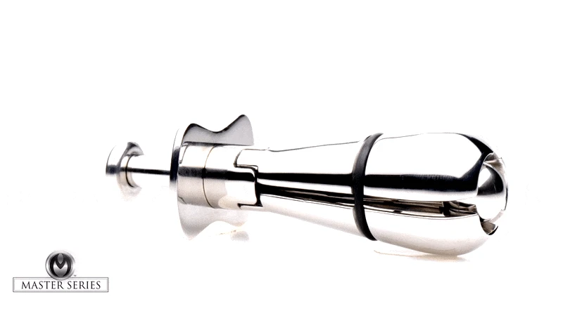 Master Series Stainless Steel Locking Anal Plug 2 Master Series Stainless Steel Locking Anal Plug - Image 2