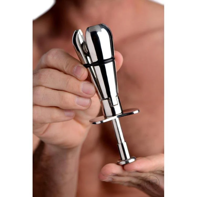 Master Series Stainless Steel Locking Anal Plug 4 Master Series Stainless Steel Locking Anal Plug - Image 4