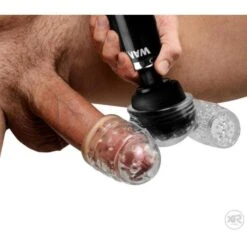 Twin Turbo Strokers 2 In 1 Wand Attachment For Men -Boyz Shop AF474 Bulk OnWand Retouched 006 750
