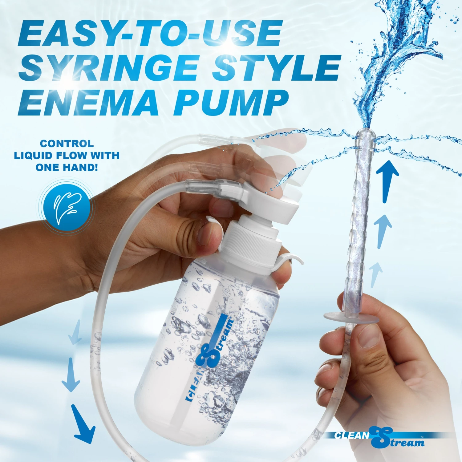Pump Action Enema Bottle With Nozzle 2 Pump Action Enema Bottle With Nozzle - Image 2