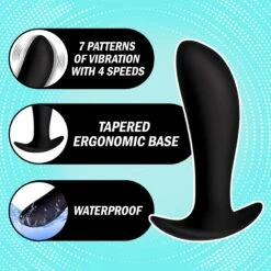 Silicone Prostate Vibrator With Remote Control 8 Silicone Prostate Vibrator With Remote Control -Boyz Shop AF866 WebImage 004
