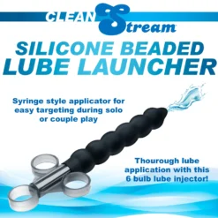 Silicone Beaded Lubricant Launcher 12 Silicone Beaded Lubricant Launcher -Boyz Shop AF956 01