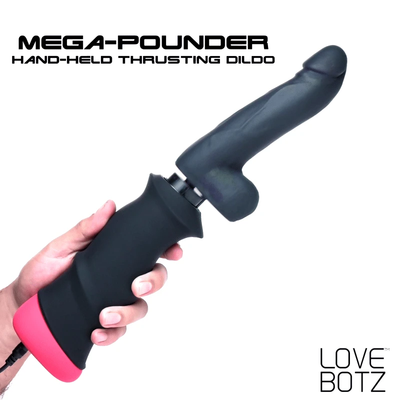LoveBotz Mega-Pounder Hand-held Thrusting Silicone Dildo 2 LoveBotz Mega-Pounder Hand-held Thrusting Silicone Dildo - Image 2