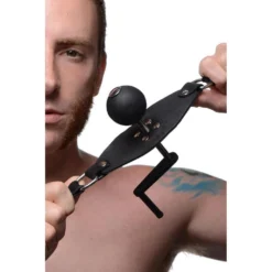 Master Series Crank Ball Gag 9 Master Series Crank Ball Gag -Boyz Shop AG208 MaleModel 001