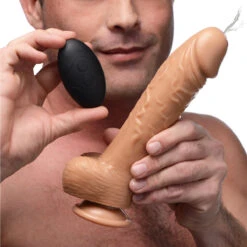 8 Inch Vibrating Squirting Dildo With Remote Control