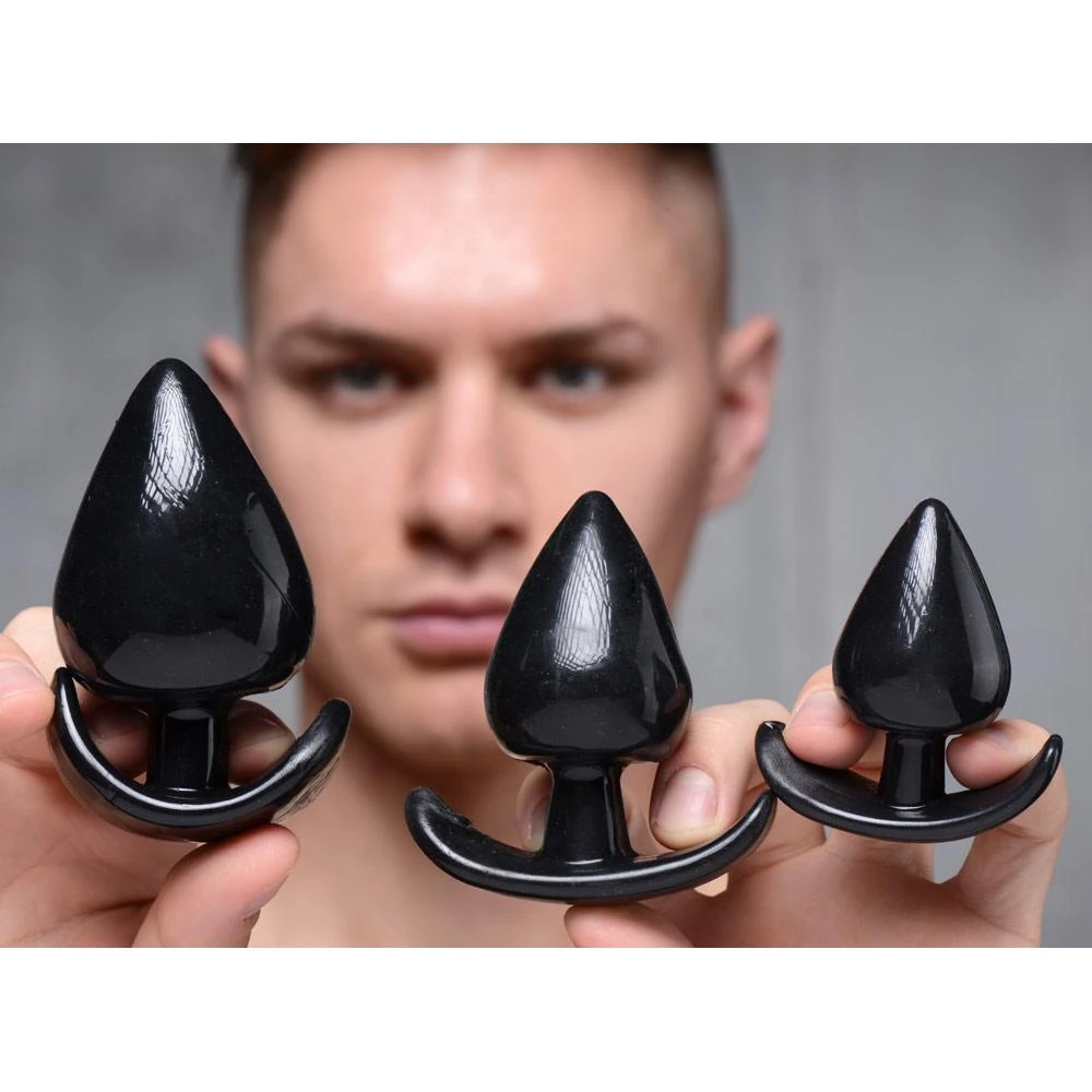 Master Series Triple Spades 3 Piece Anal Plug Set 1 Master Series Triple Spades 3 Piece Anal Plug Set