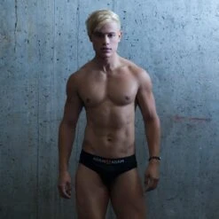 Adam4Adam Briefs - Black 7 Adam4Adam Briefs - Black -Boyz Shop AG464 2 trim