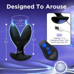 64X Electro-Spread Vibrating And Estim Silicone Butt Plug 10 64X Electro-Spread Vibrating And Estim Silicone Butt Plug -Boyz Shop AG550 03