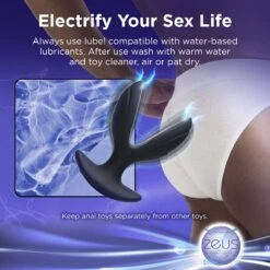 64X Electro-Spread Vibrating And Estim Silicone Butt Plug 12 64X Electro-Spread Vibrating And Estim Silicone Butt Plug -Boyz Shop AG550 06b