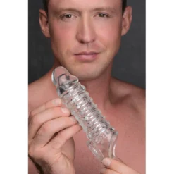 Size Matters 1.5 Inch Penis Enhancer Sleeve -Boyz Shop AG576 Clear06