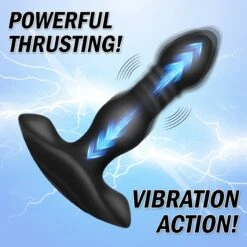 Vibrating And Thrusting Remote Control Silicone Anal Plug 10 Vibrating And Thrusting Remote Control Silicone Anal Plug -Boyz Shop AG620 WebImage 001
