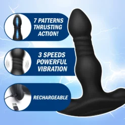 Vibrating And Thrusting Remote Control Silicone Anal Plug 9 Vibrating And Thrusting Remote Control Silicone Anal Plug -Boyz Shop AG620 WebImage 004