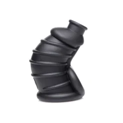 Master Series The Chamber Silicone Chastity Cage 9 Master Series The Chamber Silicone Chastity Cage -Boyz Shop AG722 Black 2