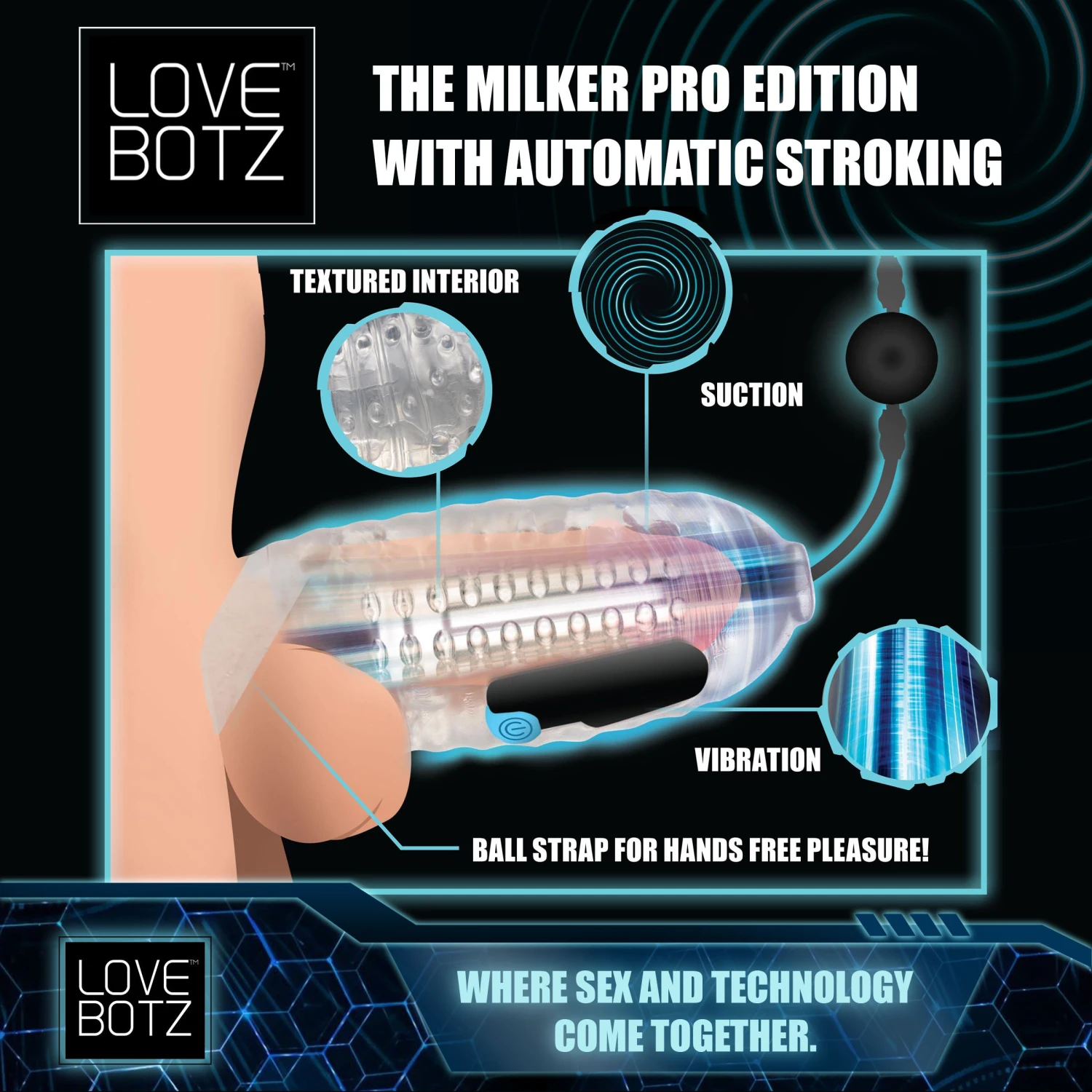 LoveBotz The Milker Pro Edition With Automatic Stroking, Suction And Vibration 2 LoveBotz The Milker Pro Edition With Automatic Stroking, Suction And Vibration - Image 2