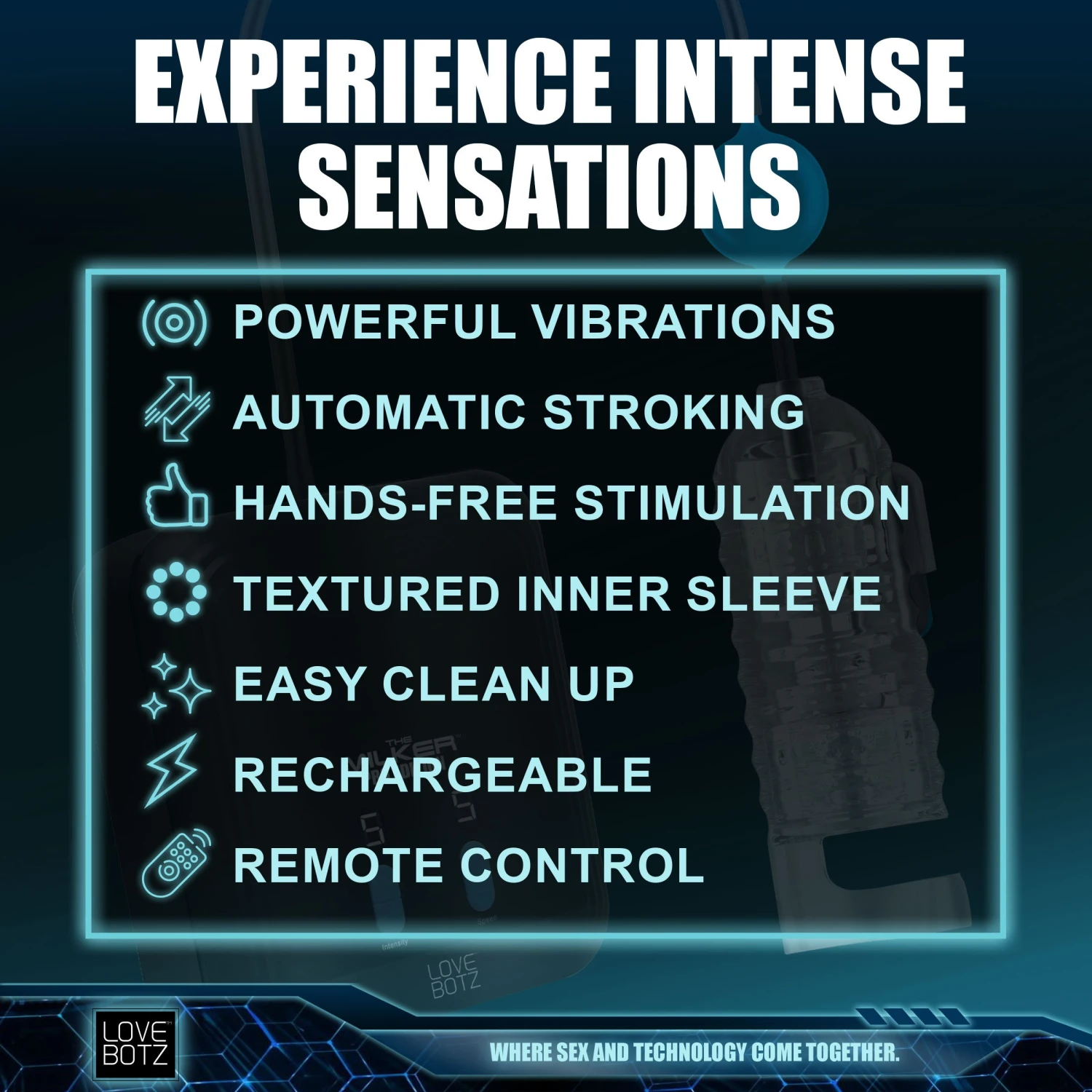 LoveBotz The Milker Pro Edition With Automatic Stroking, Suction And Vibration 6 LoveBotz The Milker Pro Edition With Automatic Stroking, Suction And Vibration - Image 6