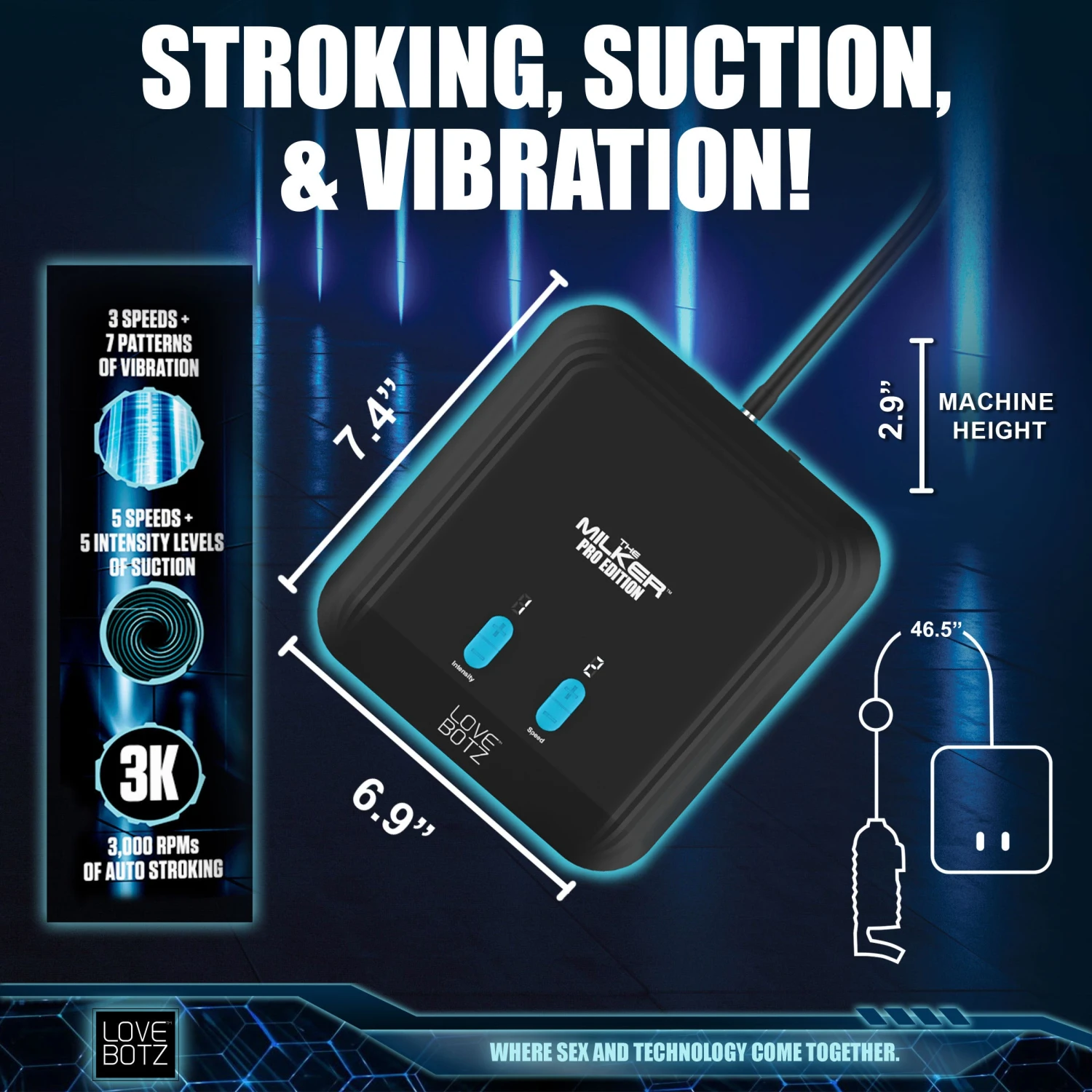 LoveBotz The Milker Pro Edition With Automatic Stroking, Suction And Vibration 7 LoveBotz The Milker Pro Edition With Automatic Stroking, Suction And Vibration - Image 7