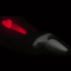 28X Laser Heart Silicone Anal Plug With Remote