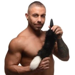 Small Anal Plug With Interchangeable Fox Tail