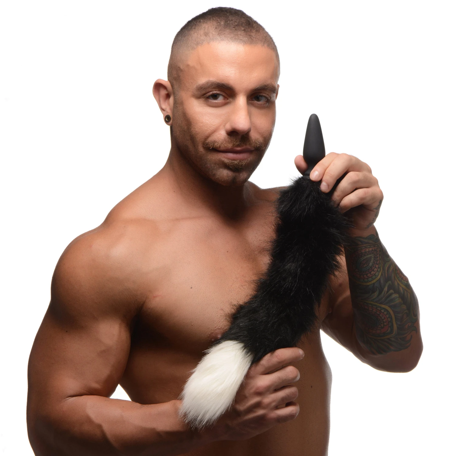 Small Anal Plug With Interchangeable Fox Tail 1 Small Anal Plug With Interchangeable Fox Tail