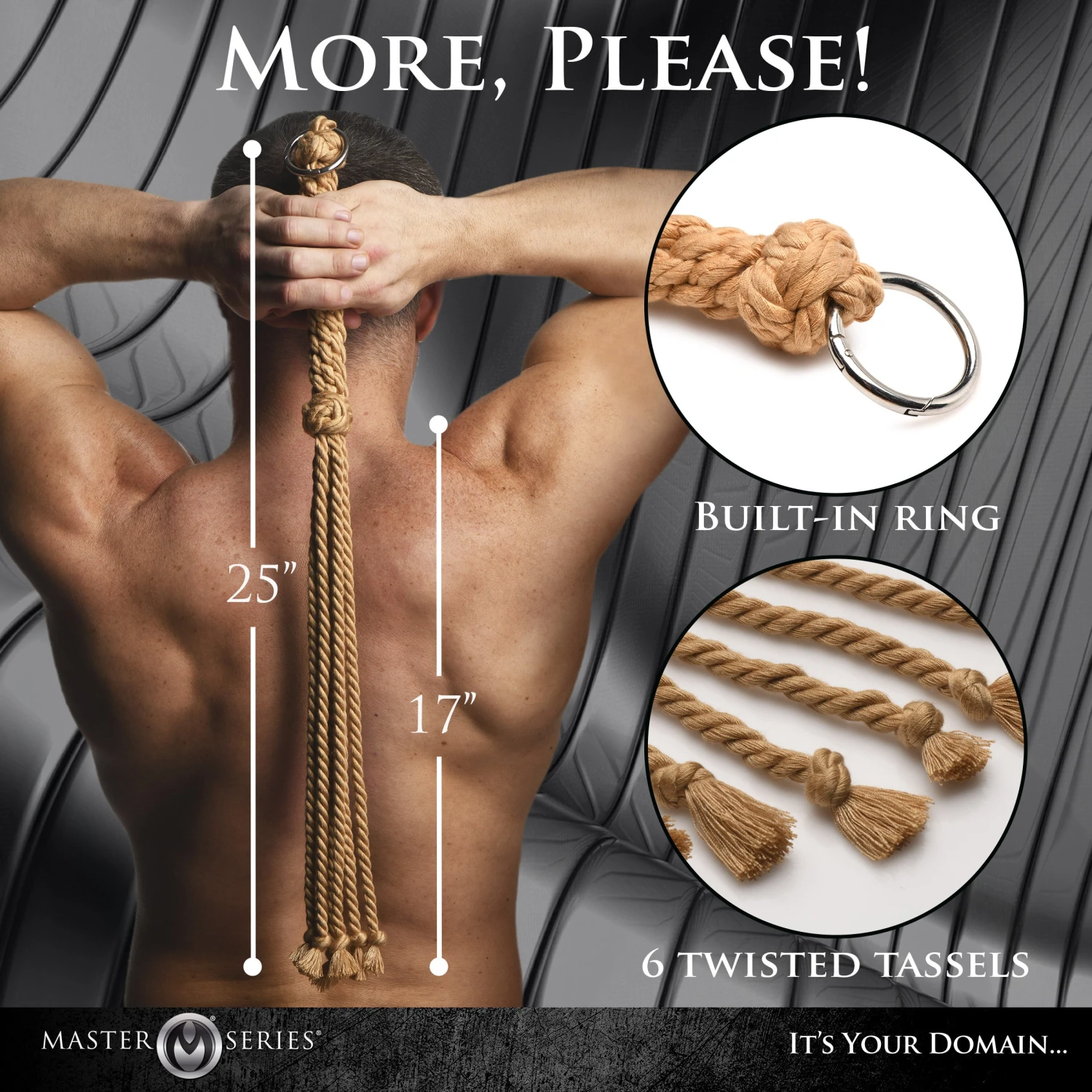 Master Series Swashbuckler Rope Flogger 4 Master Series Swashbuckler Rope Flogger - Image 4