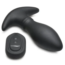 Rim Slide 10X Sliding Ring Silicone Butt Plug With Remote 20 Rim Slide 10X Sliding Ring Silicone Butt Plug With Remote -Boyz Shop AH162 front