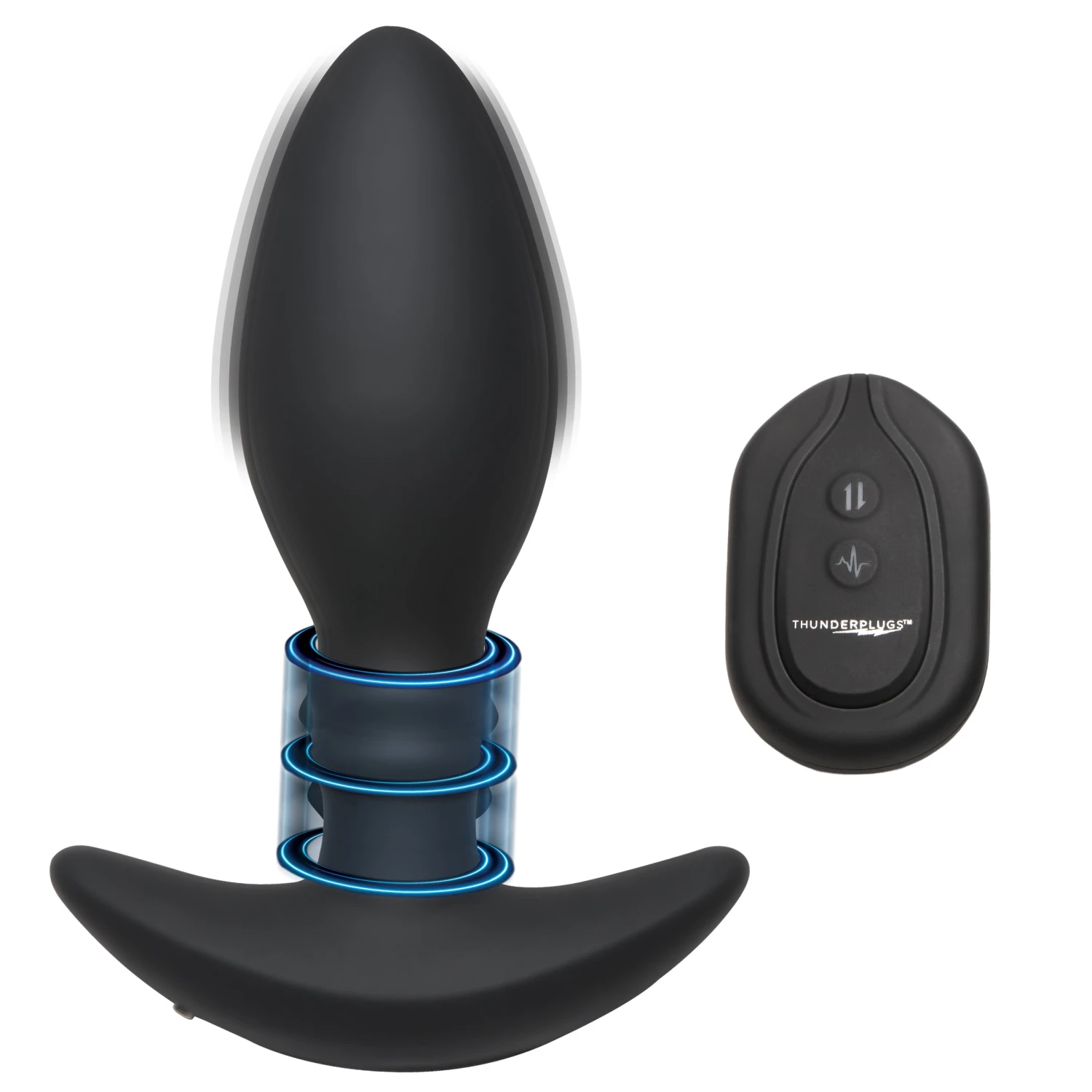 Rim Slide 10X Sliding Ring Silicone Butt Plug With Remote 1 Rim Slide 10X Sliding Ring Silicone Butt Plug With Remote