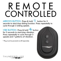 10X Sliding Ring Silicone Missile Plug With Remote 17 10X Sliding Ring Silicone Missile Plug With Remote -Boyz Shop AH163 08