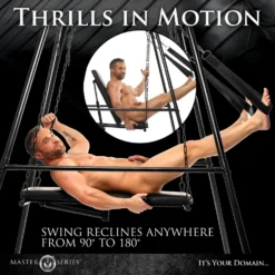 Master Series Throne Adjustable Sex Swing With Stand -Boyz Shop AH175 05M