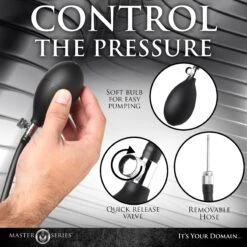 Master Series Ass Rattler Weighted Inflatable Silicone Anal Plug -Boyz Shop AH221 04M