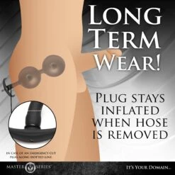 Master Series Ass Rattler Weighted Inflatable Silicone Anal Plug -Boyz Shop AH221 06M