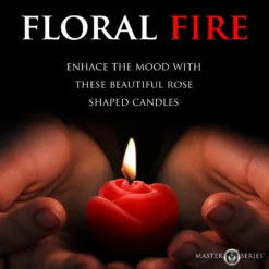 Master Series Fire Garden 3pc Rose Candle Set -Boyz Shop AH229 01