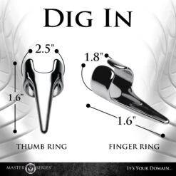 Master Series Clawed 5pc Sensation Play Rings -Boyz Shop AH230 03