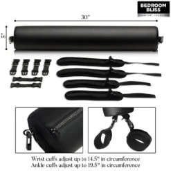 Padded Spreader Bar With Restraints -Boyz Shop AH237 08 1000x1000 f3af980f 2ad3 43ec 90d5 fd5a7c07c0a9