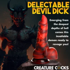 Horny Devil Demon Silicone Dildo 12 Horny Devil Demon Silicone Dildo -Boyz Shop AH266 02