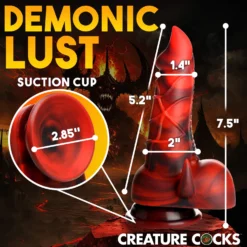 Horny Devil Demon Silicone Dildo 13 Horny Devil Demon Silicone Dildo -Boyz Shop AH266 03