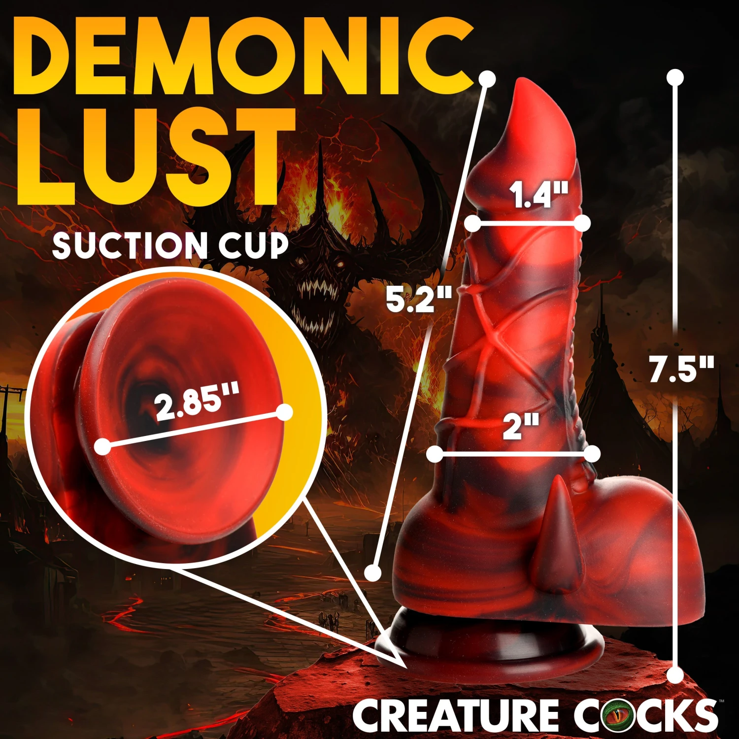 Horny Devil Demon Silicone Dildo 4 Horny Devil Demon Silicone Dildo - Image 4