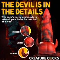 Horny Devil Demon Silicone Dildo 17 Horny Devil Demon Silicone Dildo -Boyz Shop AH266 07
